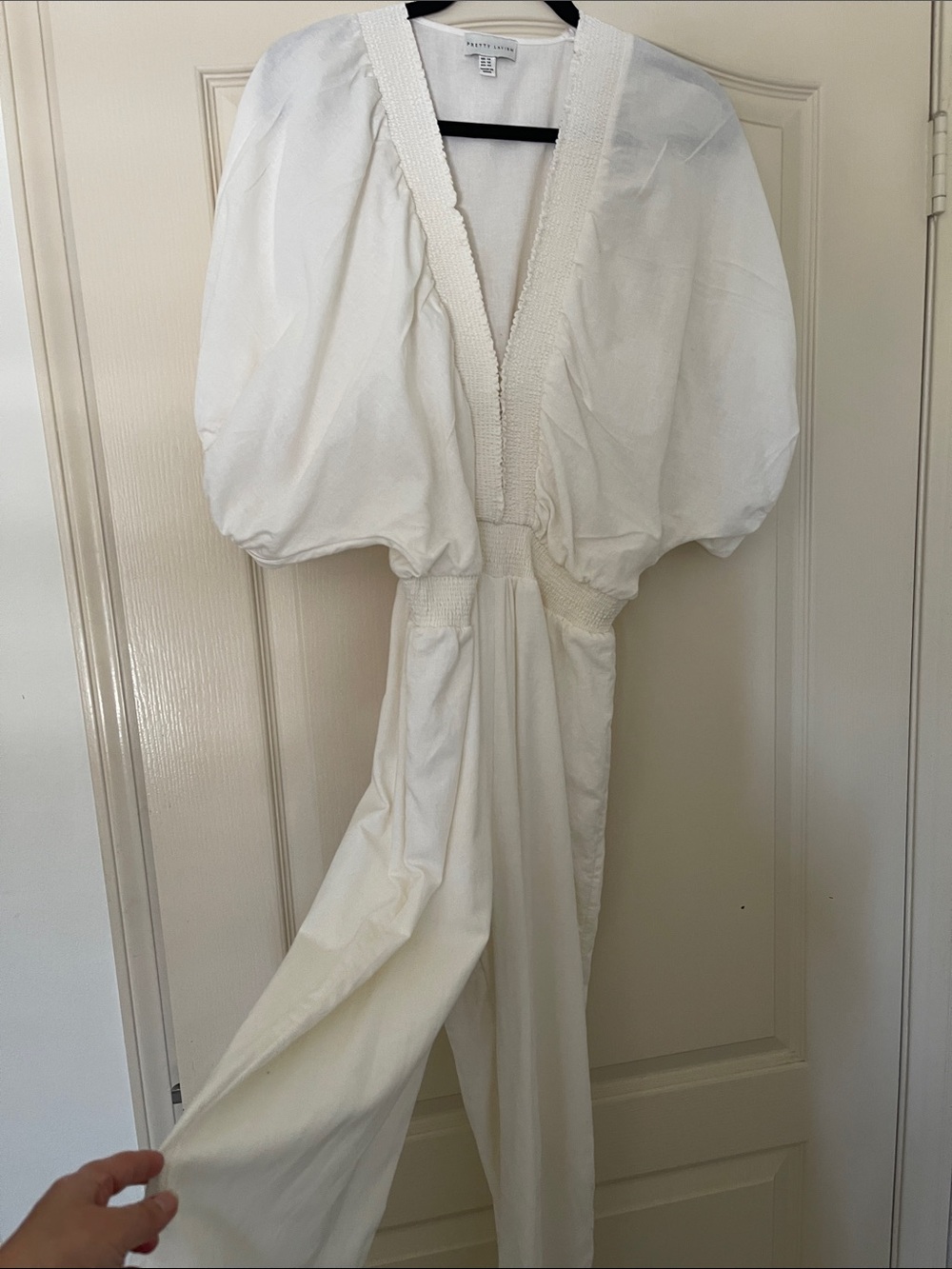 Jumpsuit with Puff Sleeves - Picture 2 of 12